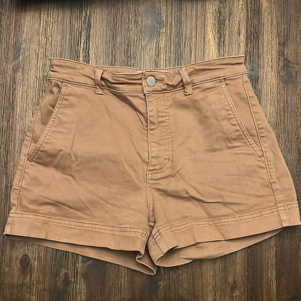 Everlane Womens The Cotton Twill Short - Size 4 Brown